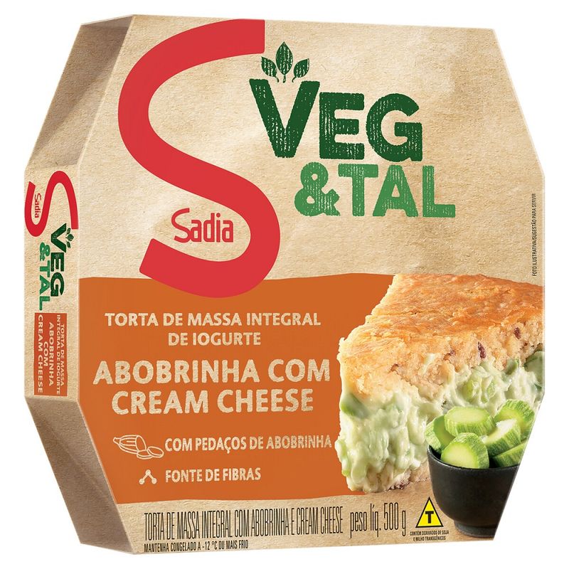 Torta Integral Sadia Veg Tal 500g Abobrinha Com Cream (7891515576929)