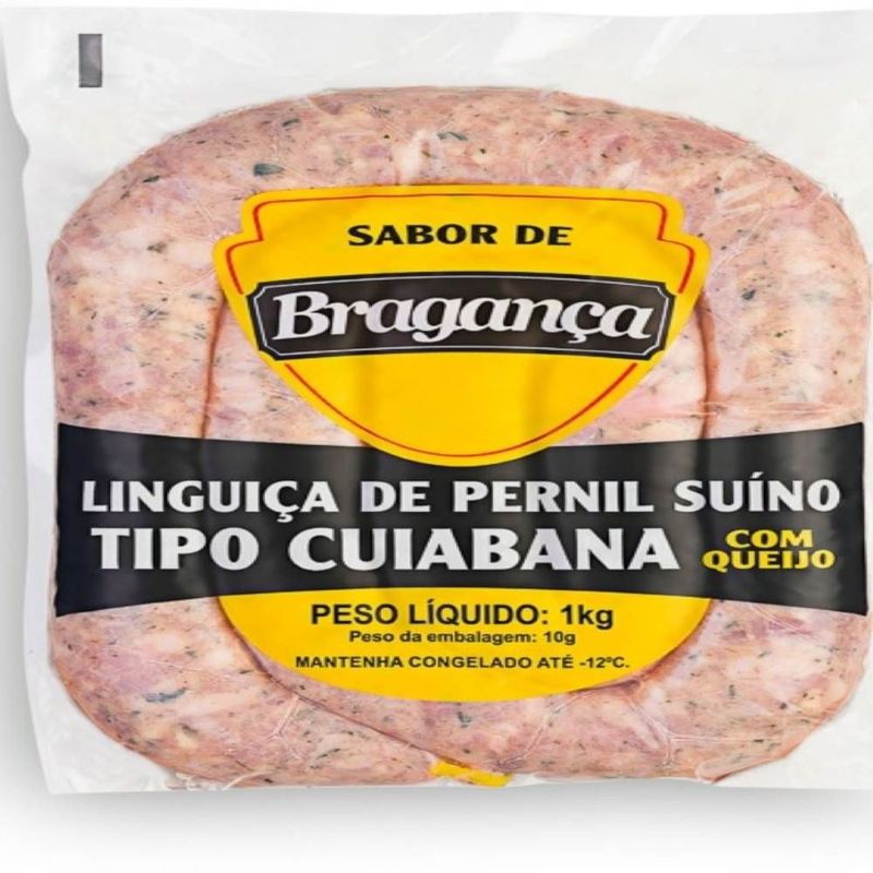 Linguiça de Pernil Cuiabana Sabor de Bragança 1Kg Pacote (7898959253348)