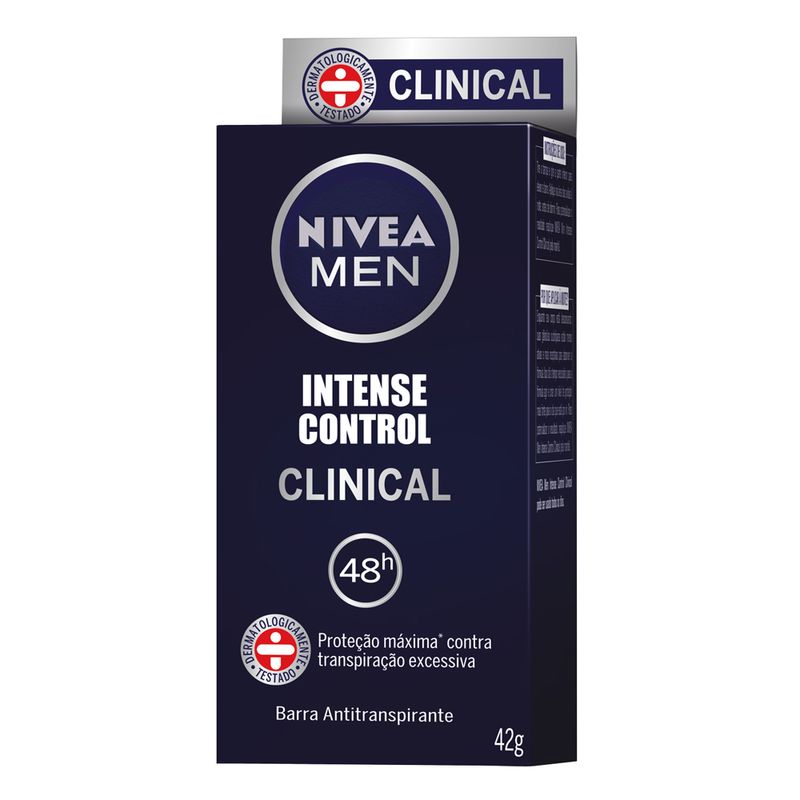 Desodorante Nivea 42g Men Clinical Intense Control (4005900208507)