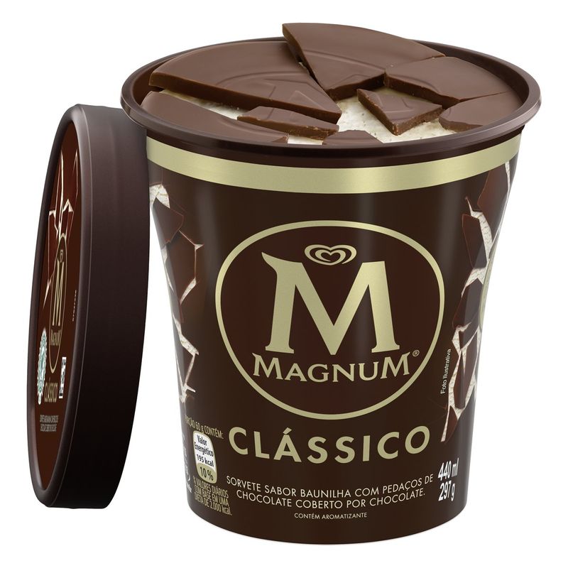 Sorvete Kibon Magnum 440ml Clássico (7891150067592)