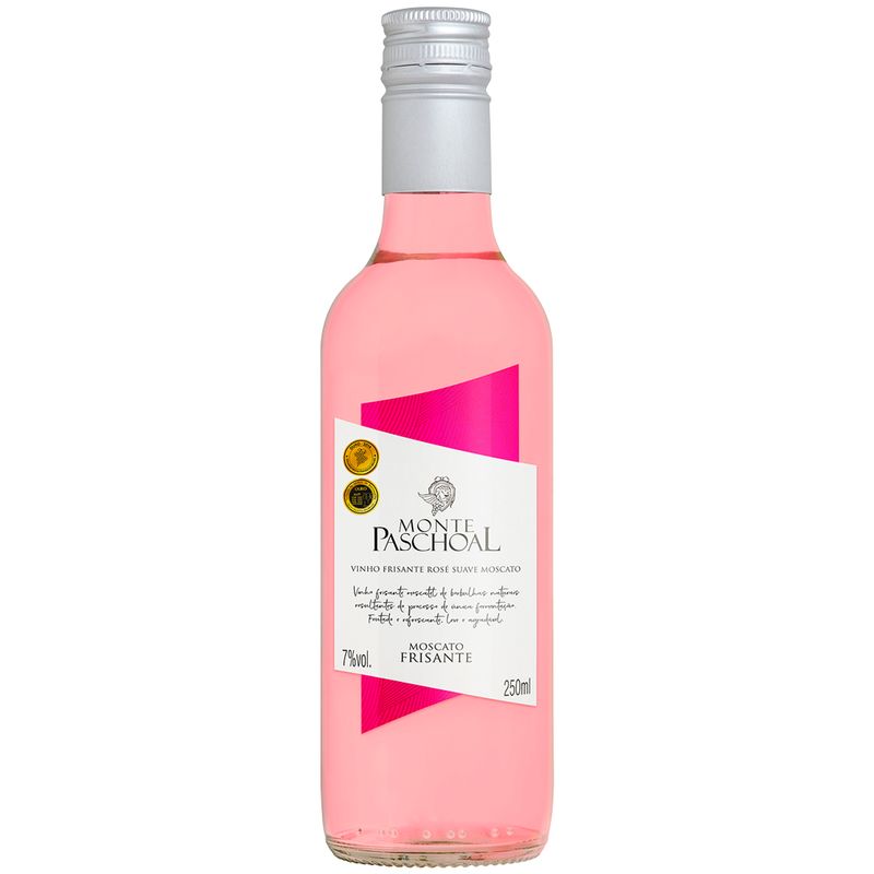 Vinho Brasileiro Monte Paschoal 250ml Frisante Moscatel Rose (7897015211544)