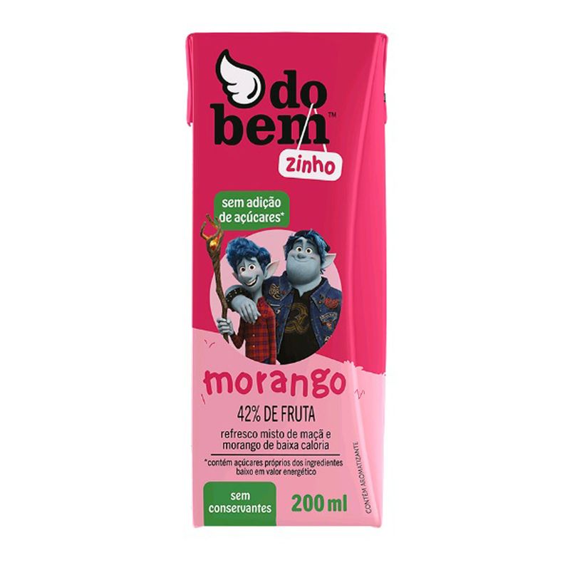 Bebida Com Suco Do Bem Zinho Morango 200ml (7898646130693)