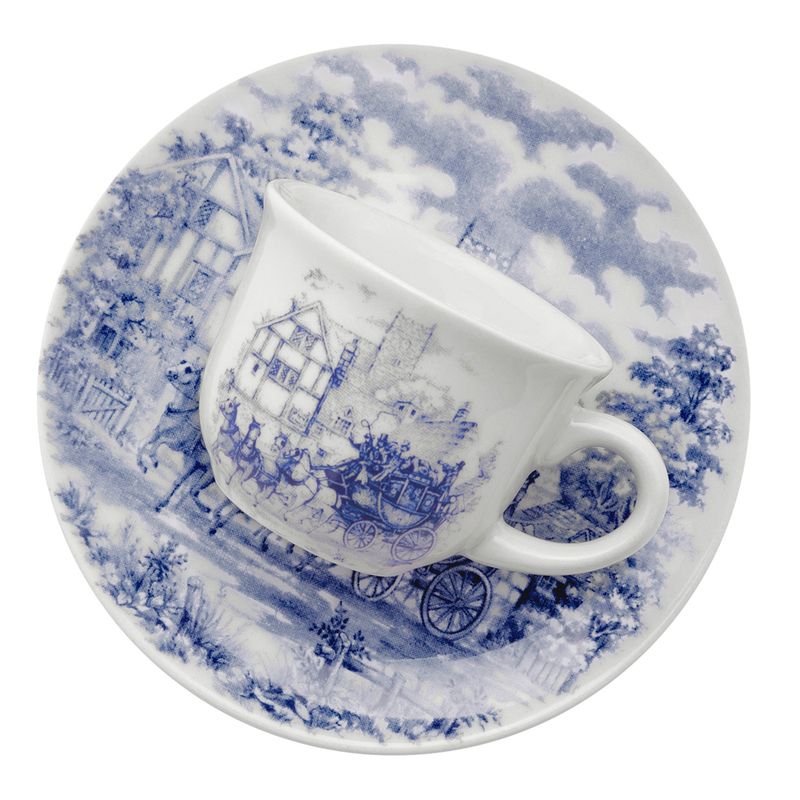 Xicara Com Pires Oxford 65ml Cena Inglesa (7891361977130)