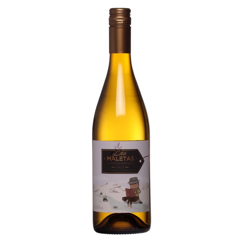 Vinho Argentino Las Maletas Br Chardonnay 750ml (7790762053132)