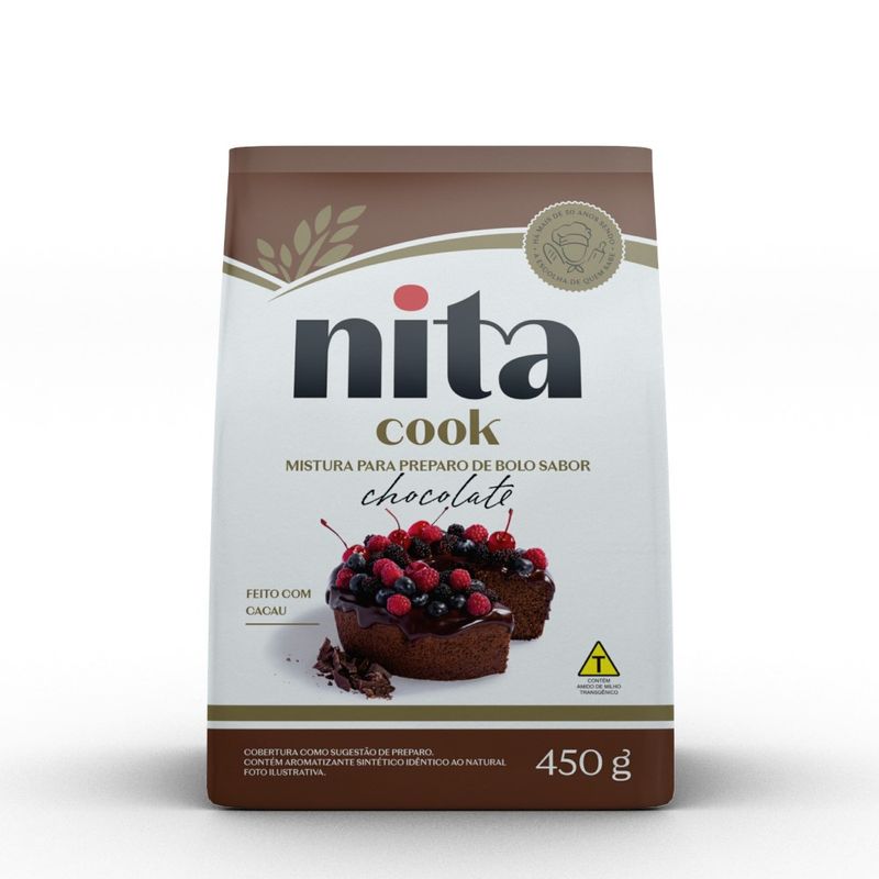 Mistura Bolo Nita Chocolate 450g (7898234850125)