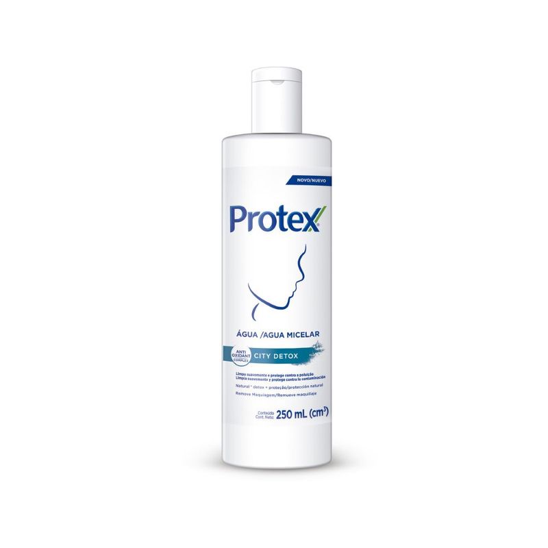 Água Micelar Protex Face City Detox 250ml (7509546661292)