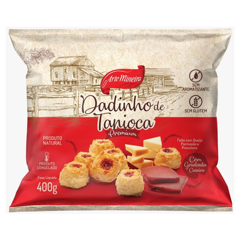 Dadinho Tapioca Arte Mineira Goiabada 400g (7897712903049)