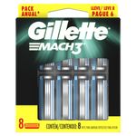 CARGA-BARB-GILLETTE-MACH3-REG-L8P6