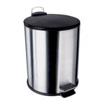 LIXEIRA-INOX-EURO-5L-C-PEDAL-PRETA