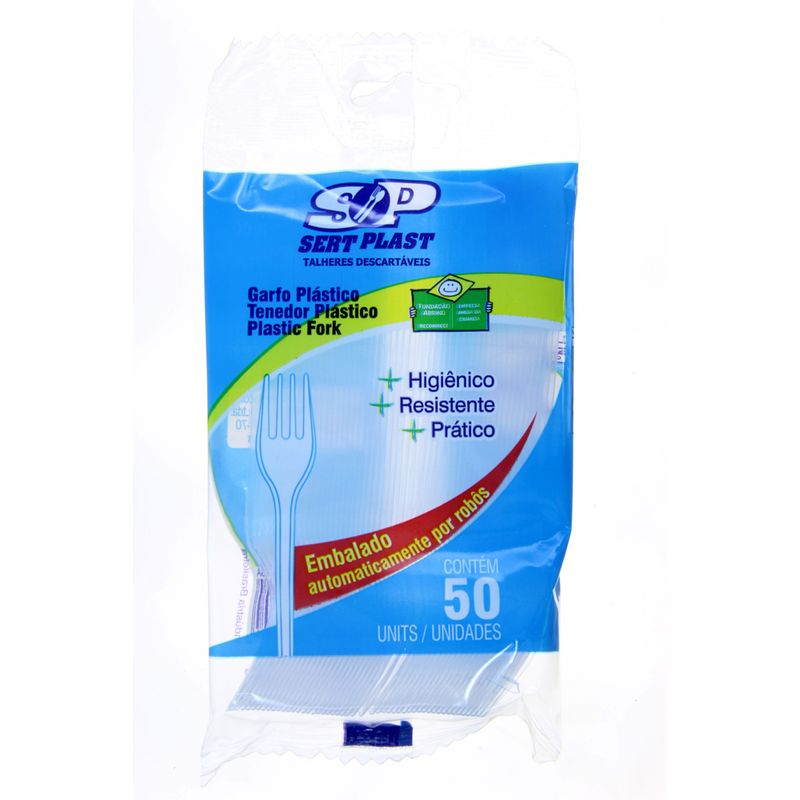Garfo Descartável Sertplast C50 (7898032371105)