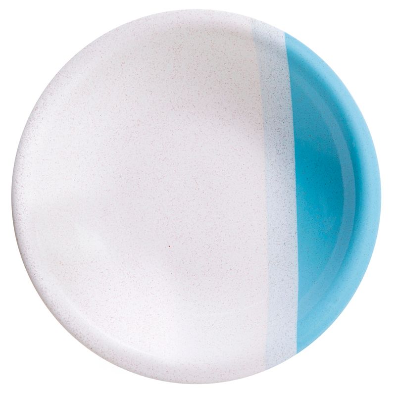 Prato Fundo Beatriz Celeste Branco 23cm (7898695307176)