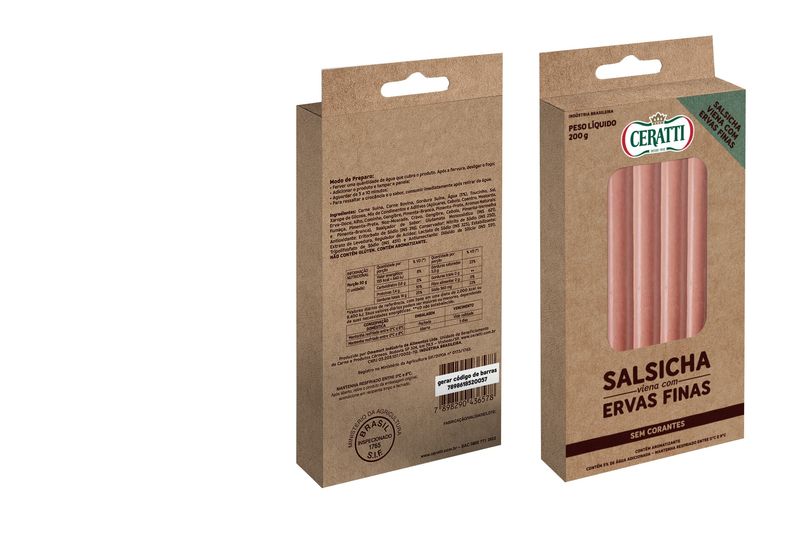 Salsicha viena com ervas finas Ceratti 200g (7898618520132)