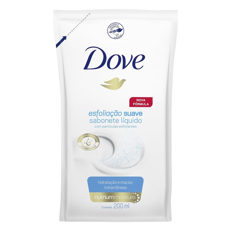 Sabonete Liquido Dove 200ml Refil Esfoliacao (7891150067400)