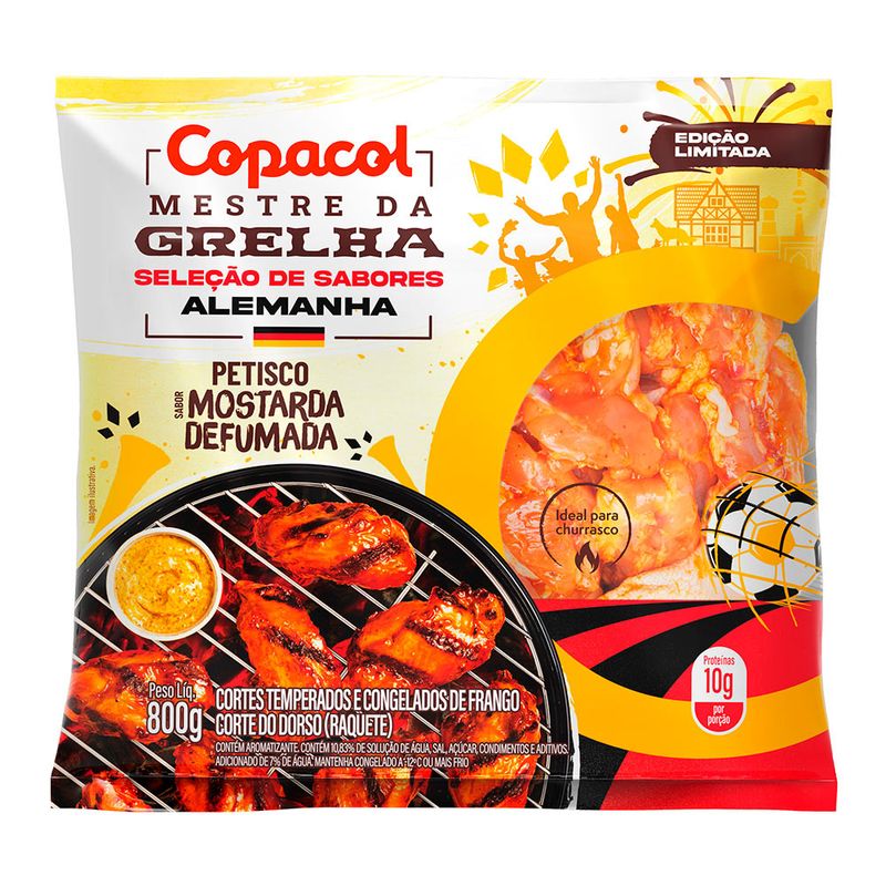 Petiscos Frango Mostarda Defumada Copacol 800g (7891527069877)