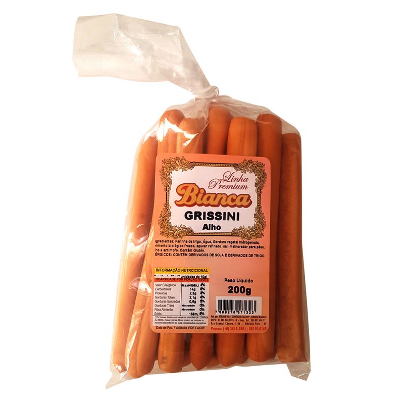Grissini Bianca de alho 200g (7898276571323)