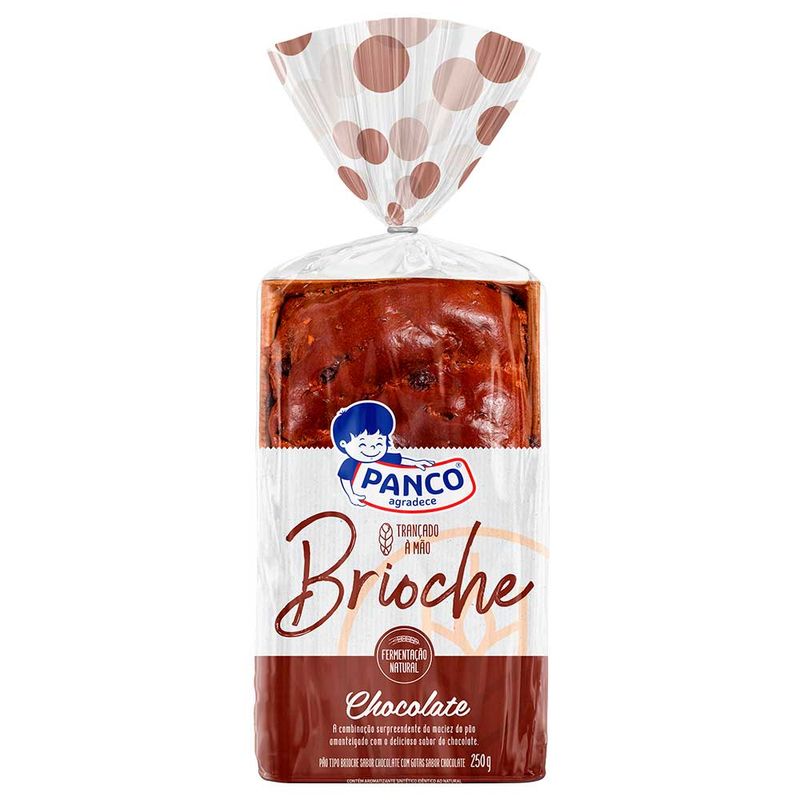 Pão brioche chocolate Panco 250g (7891203068033)
