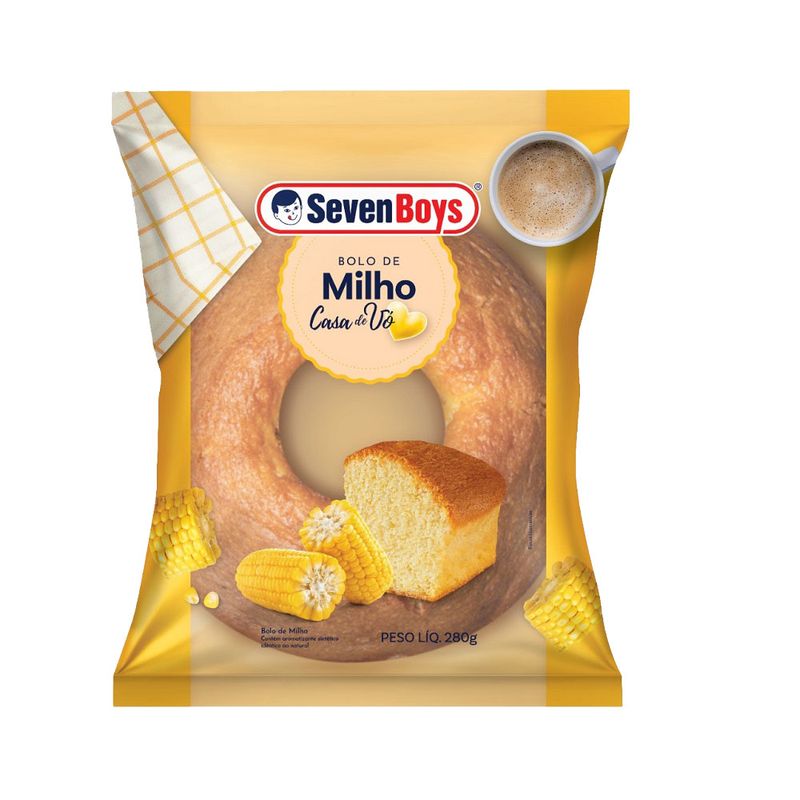Bolo Seven Boys Casa De Vó Milho 280g (7891193006985)