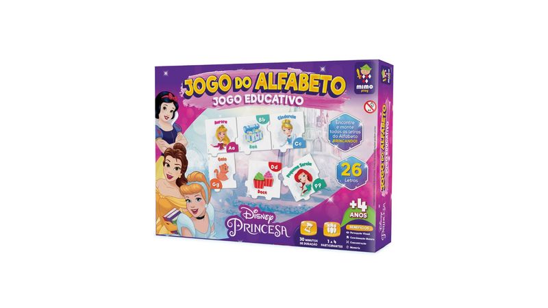 Brinquedo Educativo Princesas Jogo Do Alfabeto