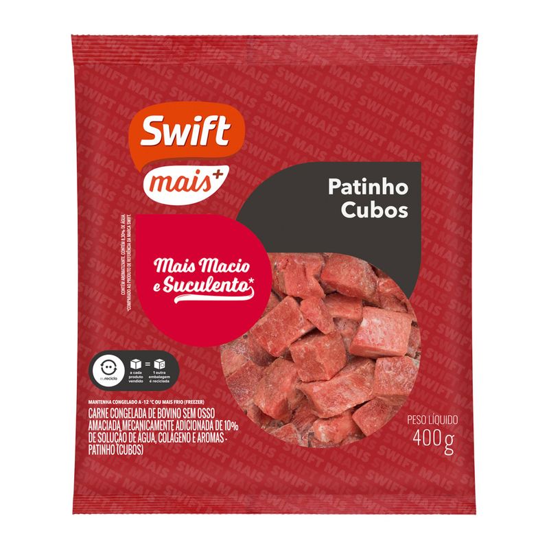 Carne Bovina Patinho Swift 400g Cubos (7899567297311)