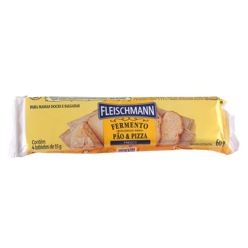 Fermento em tablete Fleischmann 60g (7898409955327)