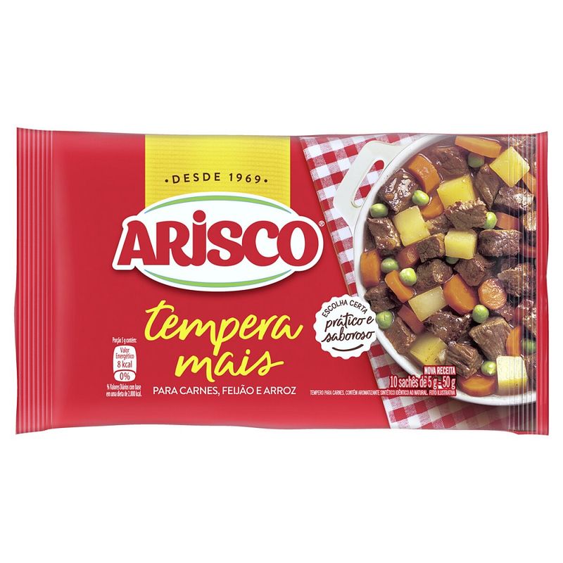 Tempero Pronto Arisco Tempera Mais Carnes 50g (7891150088658)
