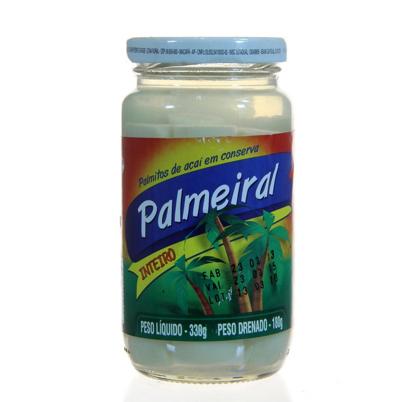 Palmito Palmeiral 180g Inteiro (7898096640063)