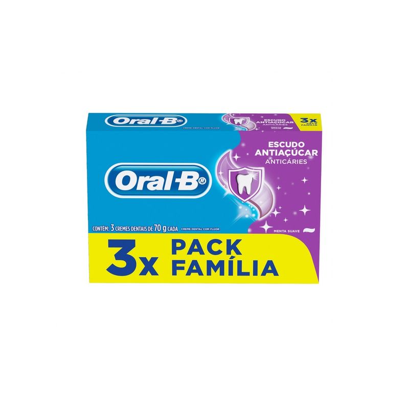 Creme Dental Oral B Escudo Anti Açúcar Unidades (7500435150286)