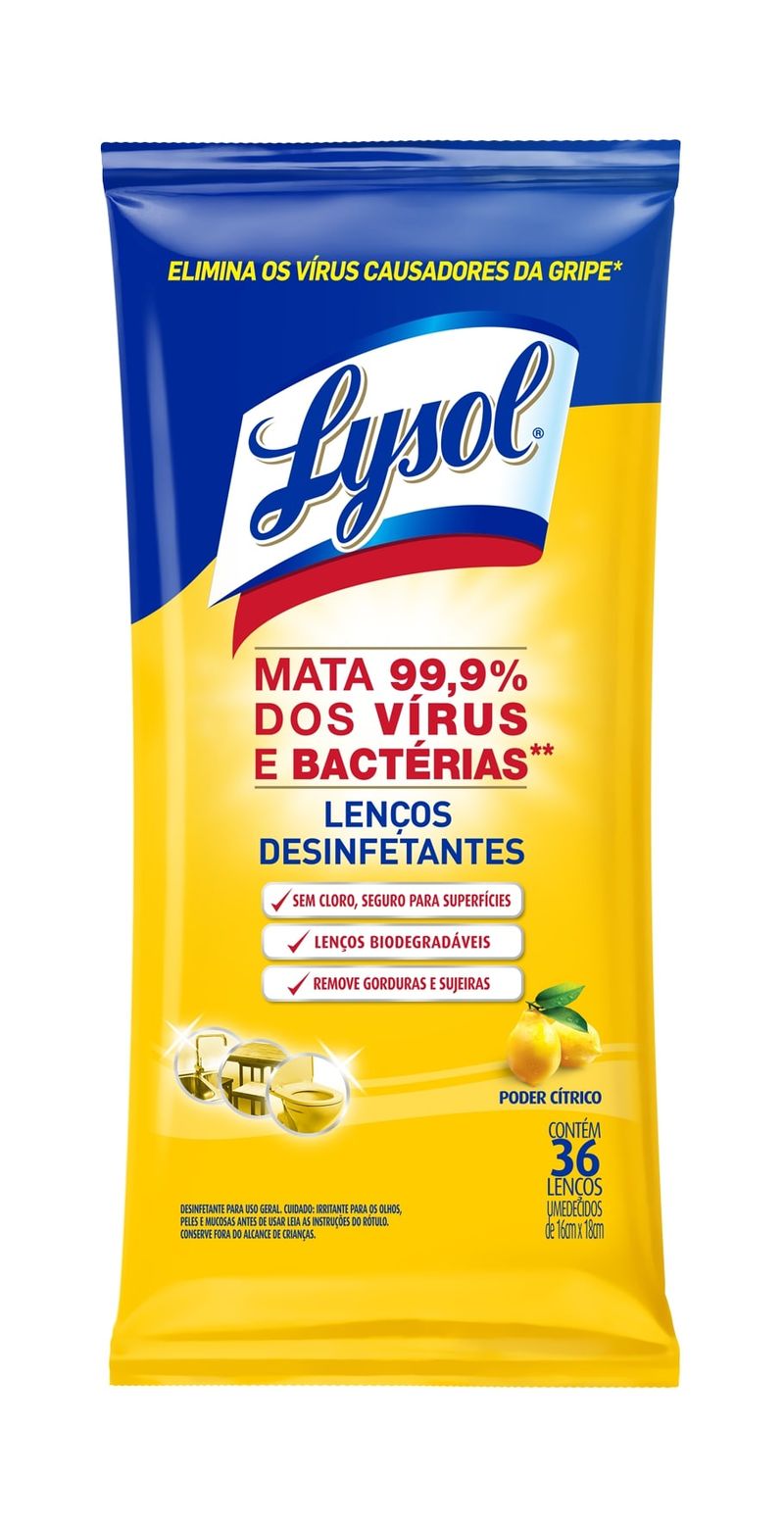 Lenços Desinfetantes Lysol (7891035000713)