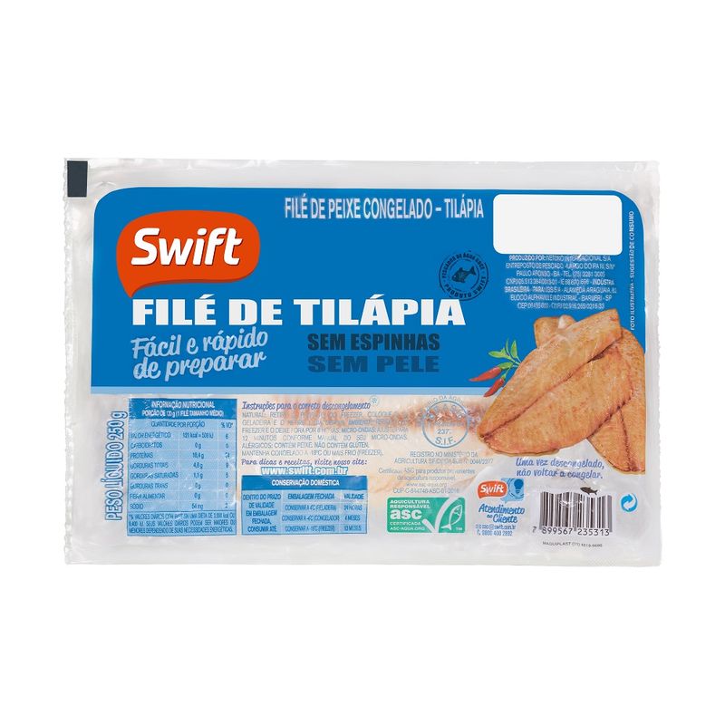 Peixe Tilápia Swift 250g Filé (7899567235313)