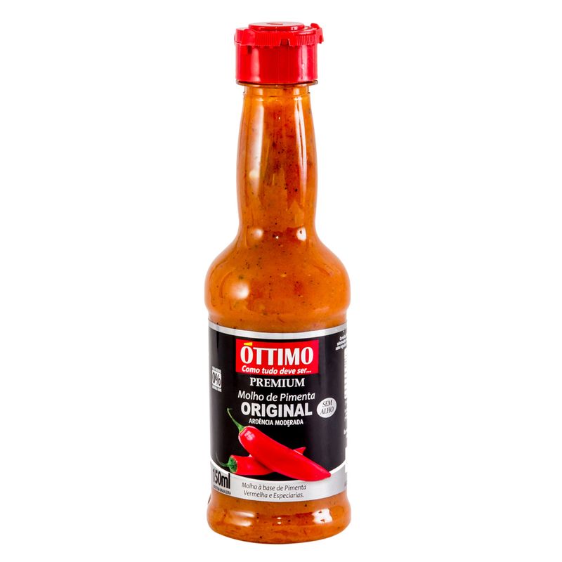 Molho Pimenta Ottimo Premium Original Sem 150ml (7898930241678)