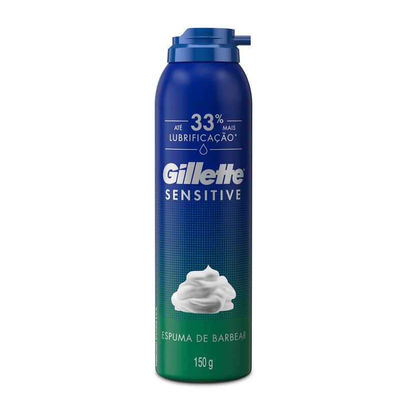 Espuma De Barbear Gillette Sensitive Para Pele Sensível 150g (7500435188470)