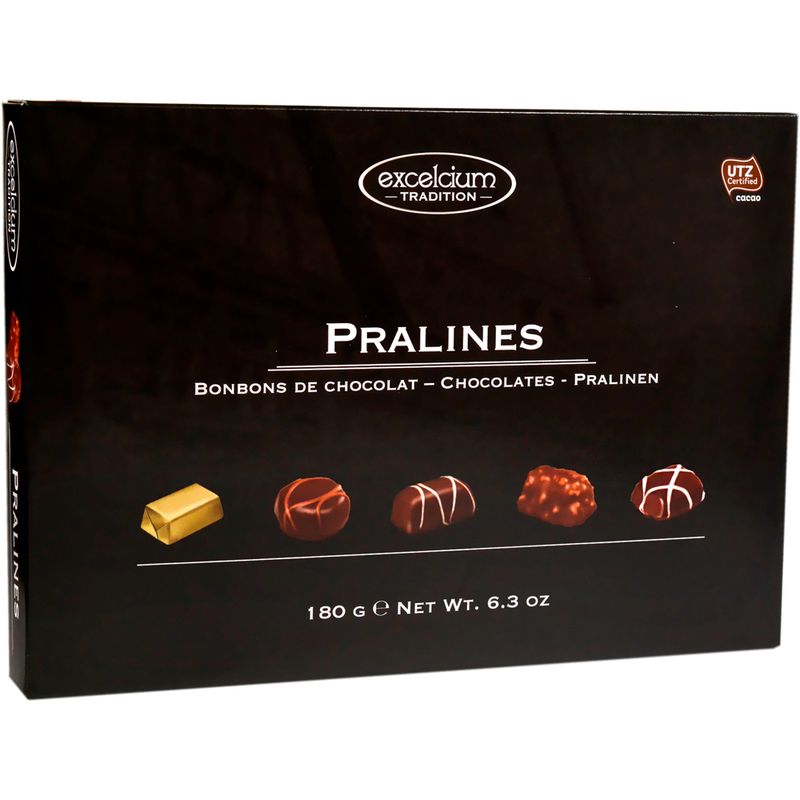 Bombom Excelcium Recheado Com Avelã Preto 180g (5400265035949)