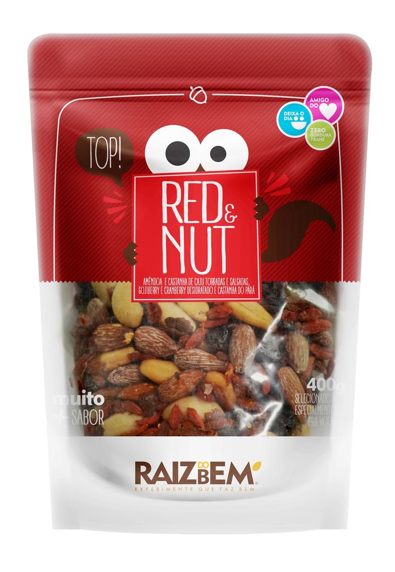 Mix Castanha Raiz Bem Frutas Vermelhas 400g (7898925219057)