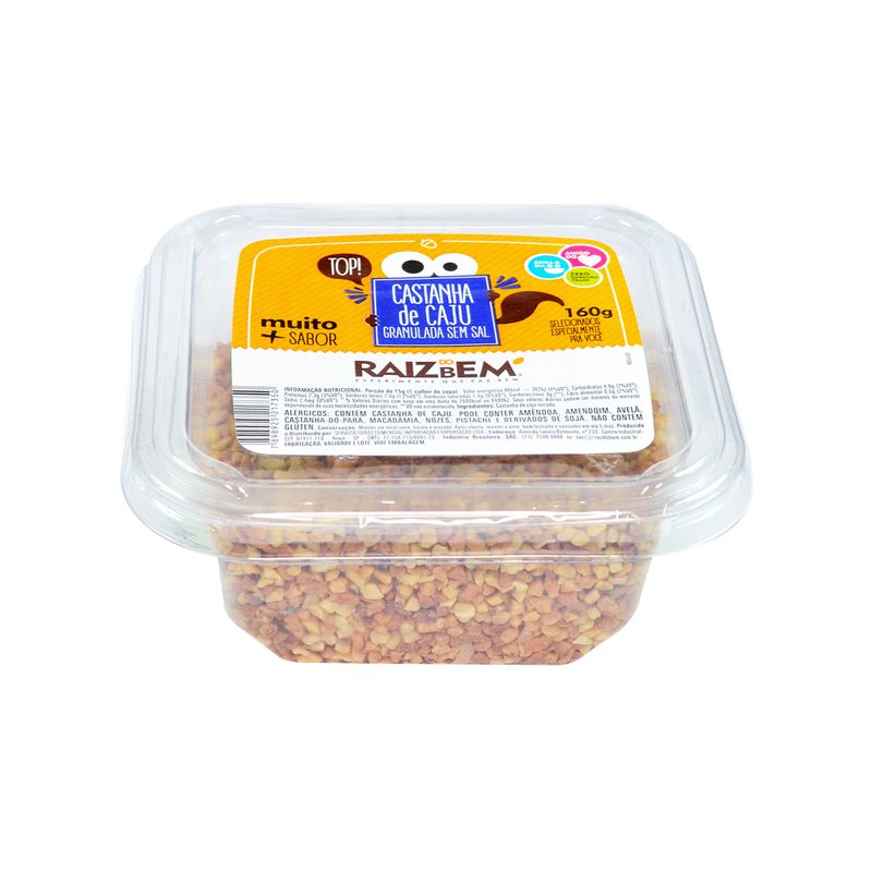 Castanha Caju Raiz Bem 160g Granulada (7898925217350)