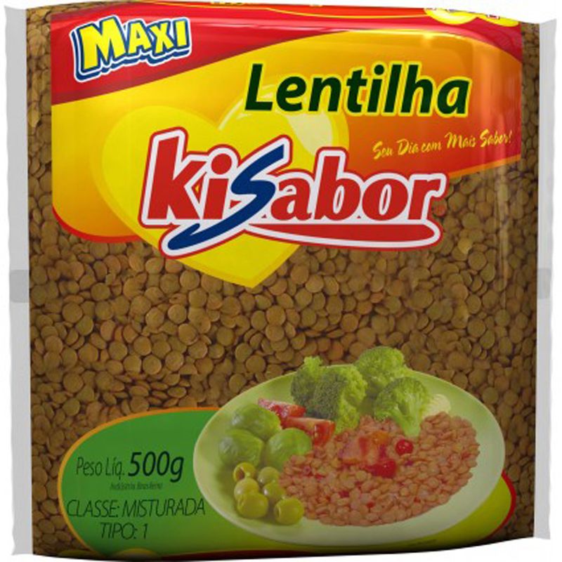 Lentilha seca Kisabor 500g (7898416522086)