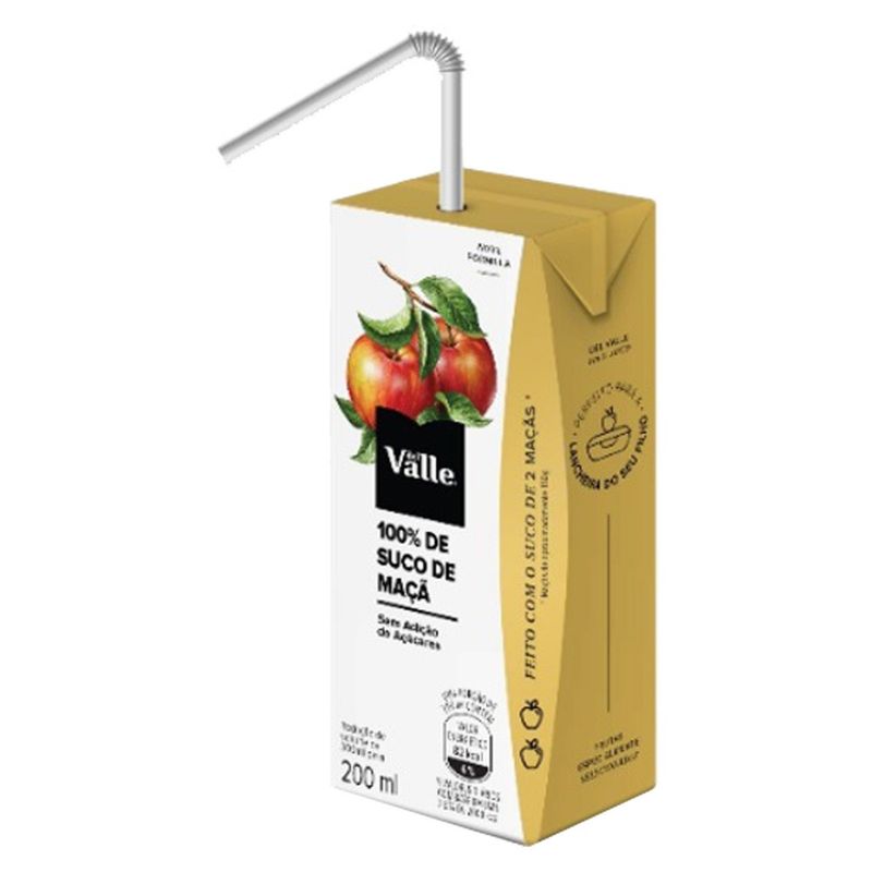 Suco Del Valle 100% Fruta Sabor Maçã TP 200ML (7894900612059)