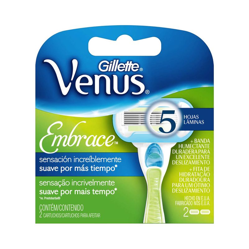 CARGA DEPIL GILLETTE VENUS3 C/2 EMB EMBRACE (7702018326716)