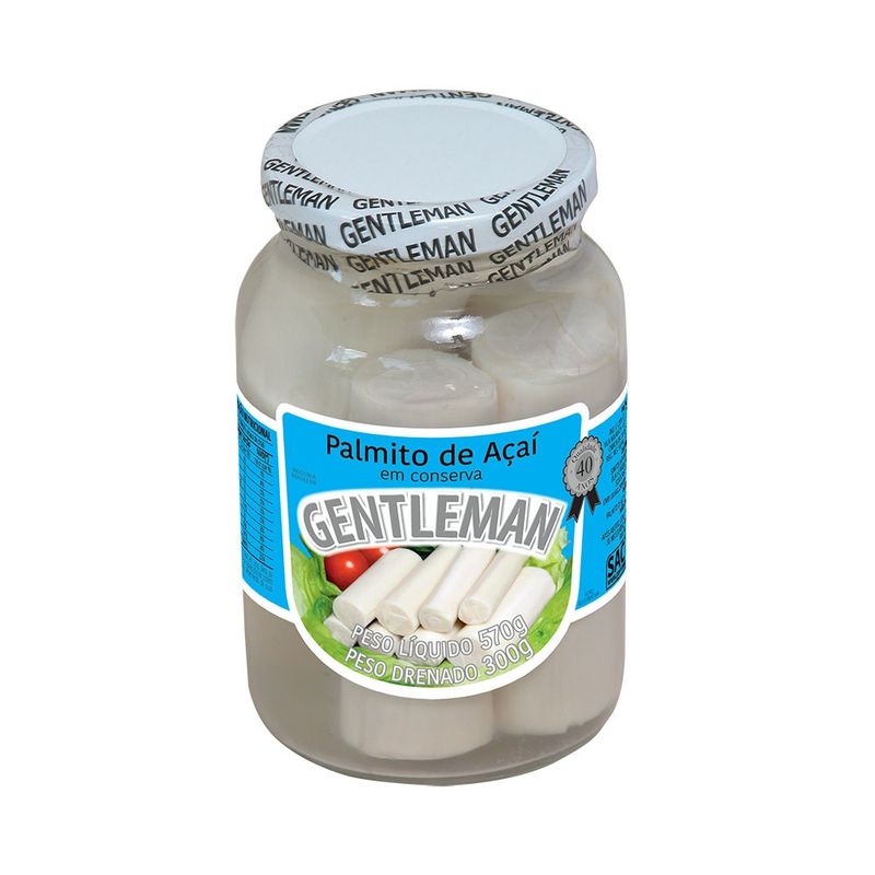 Palmito Gentleman Açaí Inteiro 300G (7898906434080)