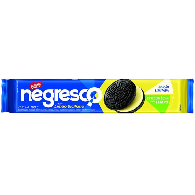 Biscoito Recheado Nestlé Negresco Limão Siciliano 100g (7891000367810)