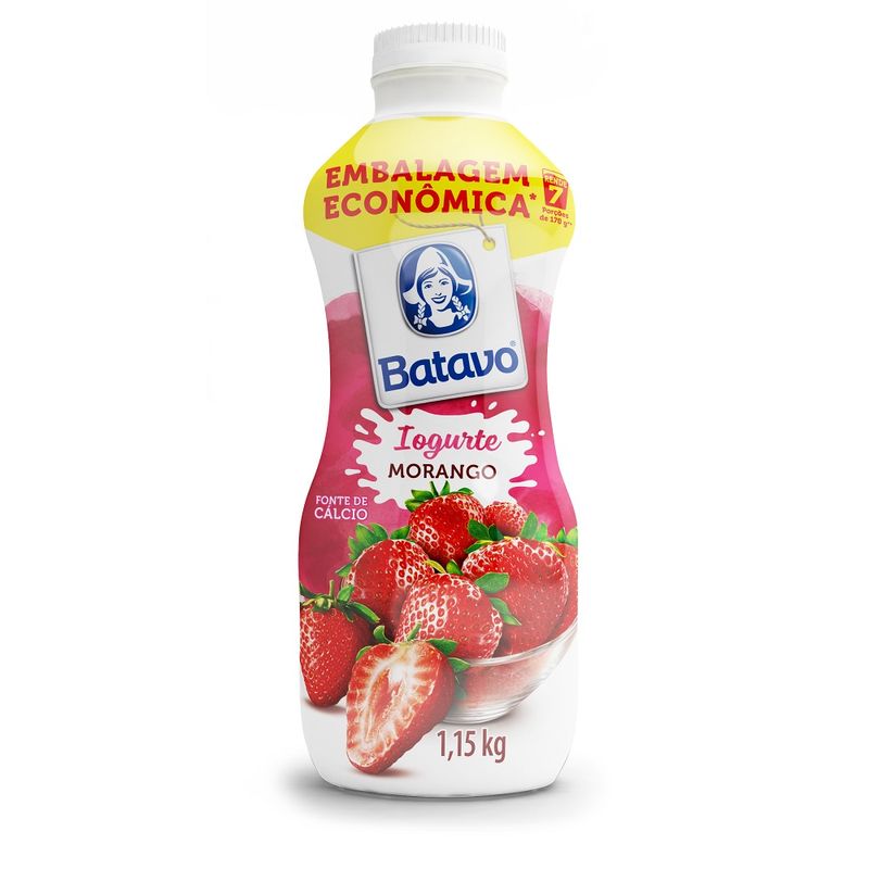 Iogurte Líquido Batavo Morango 1250g (7891097103384)