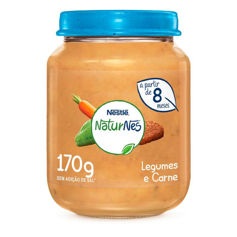 Papinha Naturnes Nestlé Legumes e Carne 170g (7891000274002)