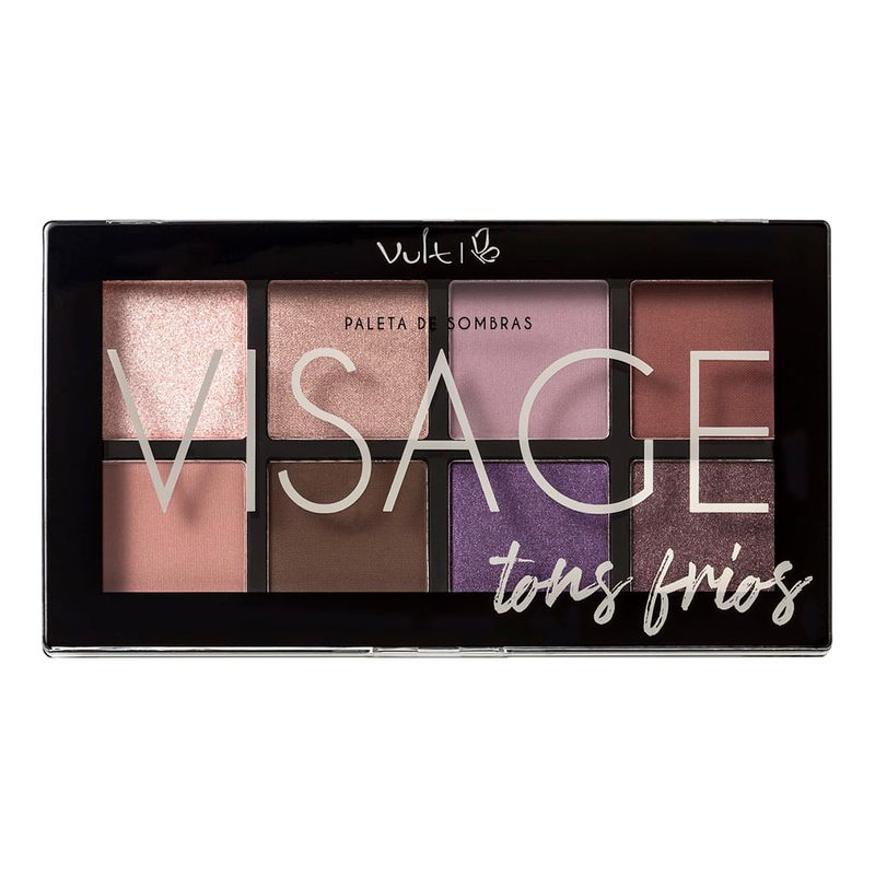 Paleta Sombras Visage Vult Com 8 Subtons Frios (7899852015057)