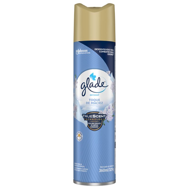 Desodorizador Glade Aerossol Toque de Maciez 360ml (7894650939048)