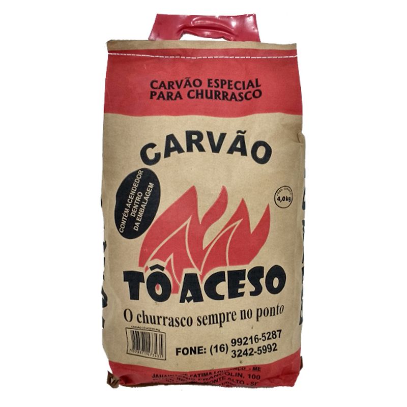 Carvao To Aceso 4kg (7898871473435)