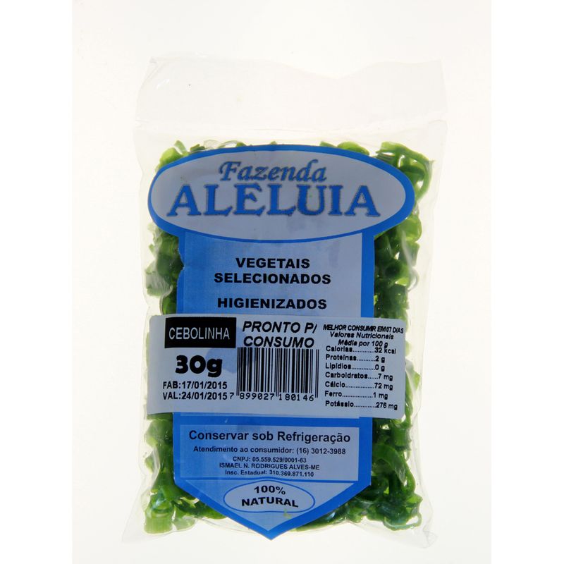 Cebolinha Aleluia 30g (7899027180146)