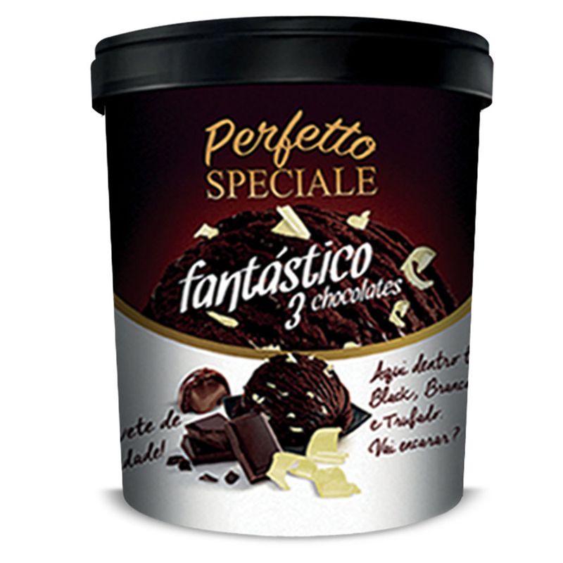 Sorvete Perfetto 900ML Speciale 3 Chocolates (7898080811714)