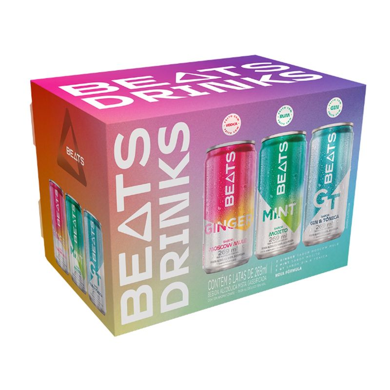Bebida Mista Beats Drinks 269ml Lata com 6 Unidades Leve Mais Pague Menos (7891991301374)
