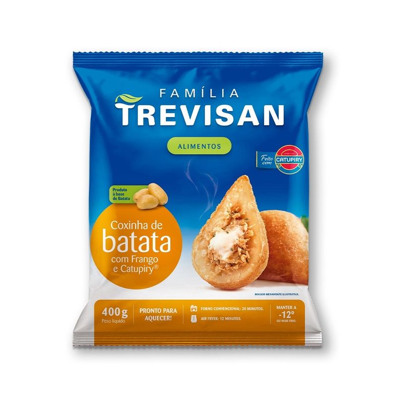 Coxinha Batata Trevisan Frango Catupiry 400g (7898956700715)
