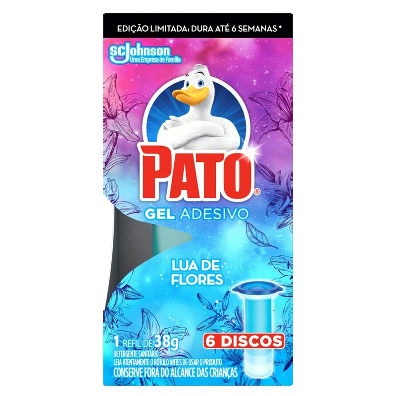 Gel Adesivo Sanitário Pato Lua De Flores (7894650006306)