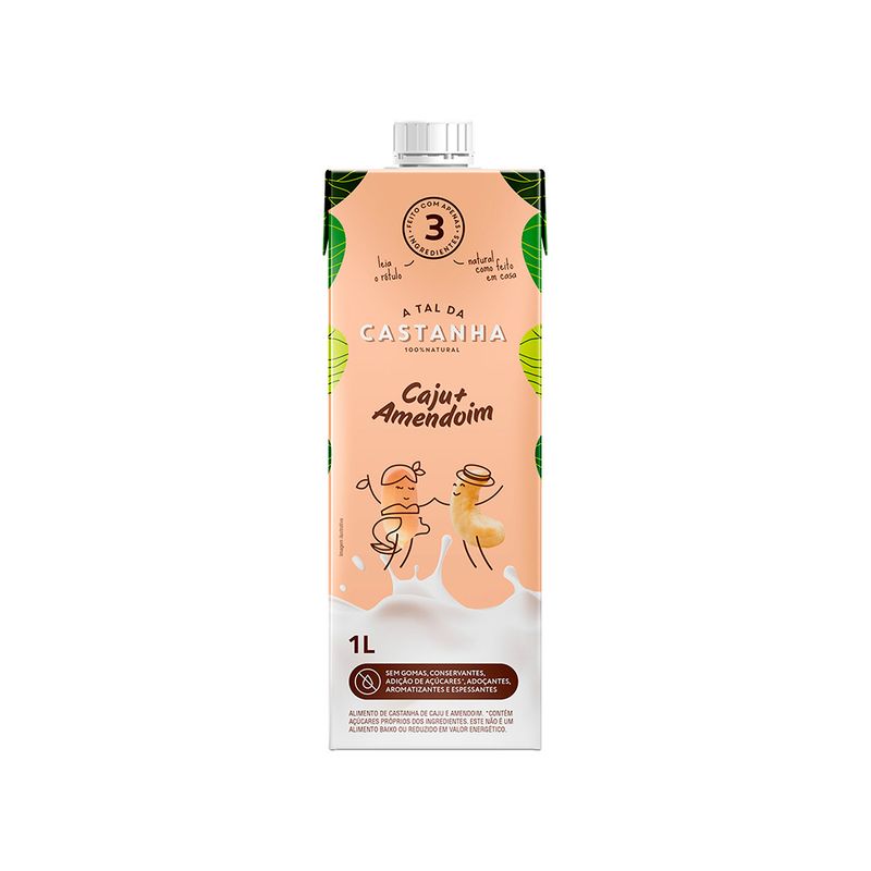 Bebida A Tal da Castanha Caju e Amendoim 1L (7898955705711)